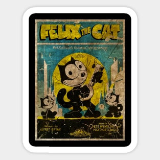 Felix The Cat - Poster Retro Sticker